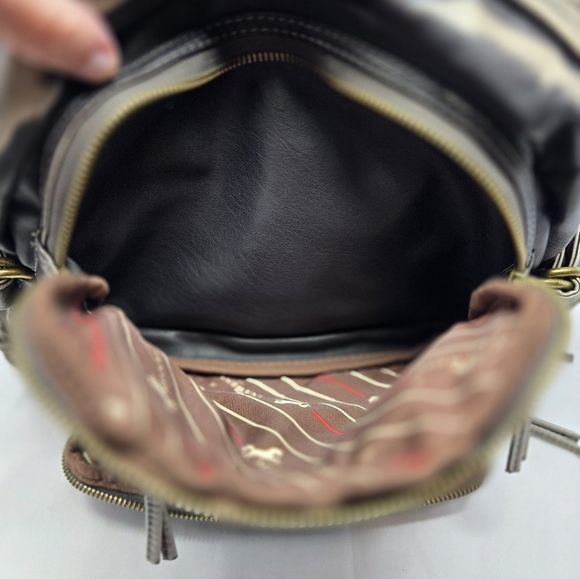 Montana West Womens Washed PU Backpack School Office Weekender Brown Distressed - Picture 6 of 15